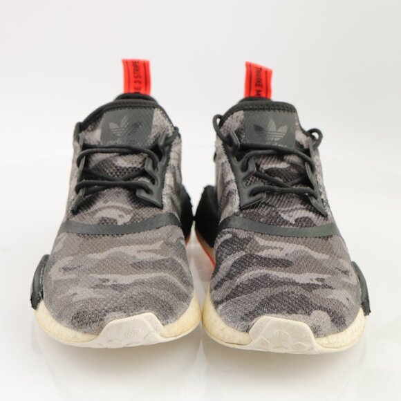 Adidas Womens NMD_R1 Running Shoe Size 7 Gray Camo Knit Sneaker Trainer Athletic - Picture 3 of 11